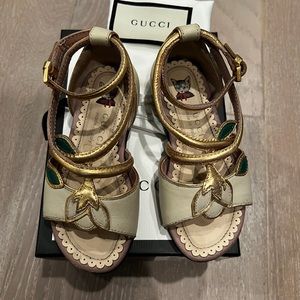 Girls Gucci leather sandal